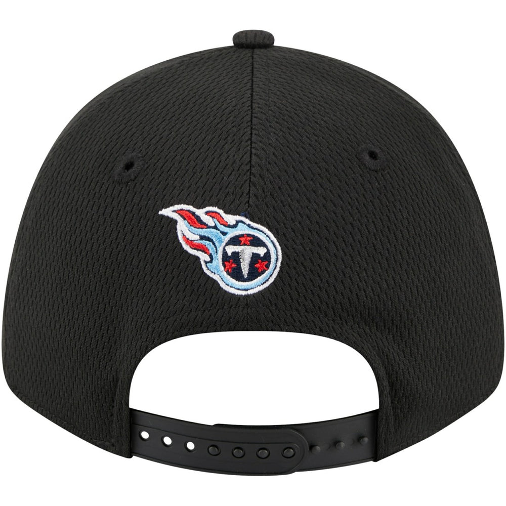 Tennessee Titans New Era Top Visor 9FORTY Adjustable Hat Black | NFL