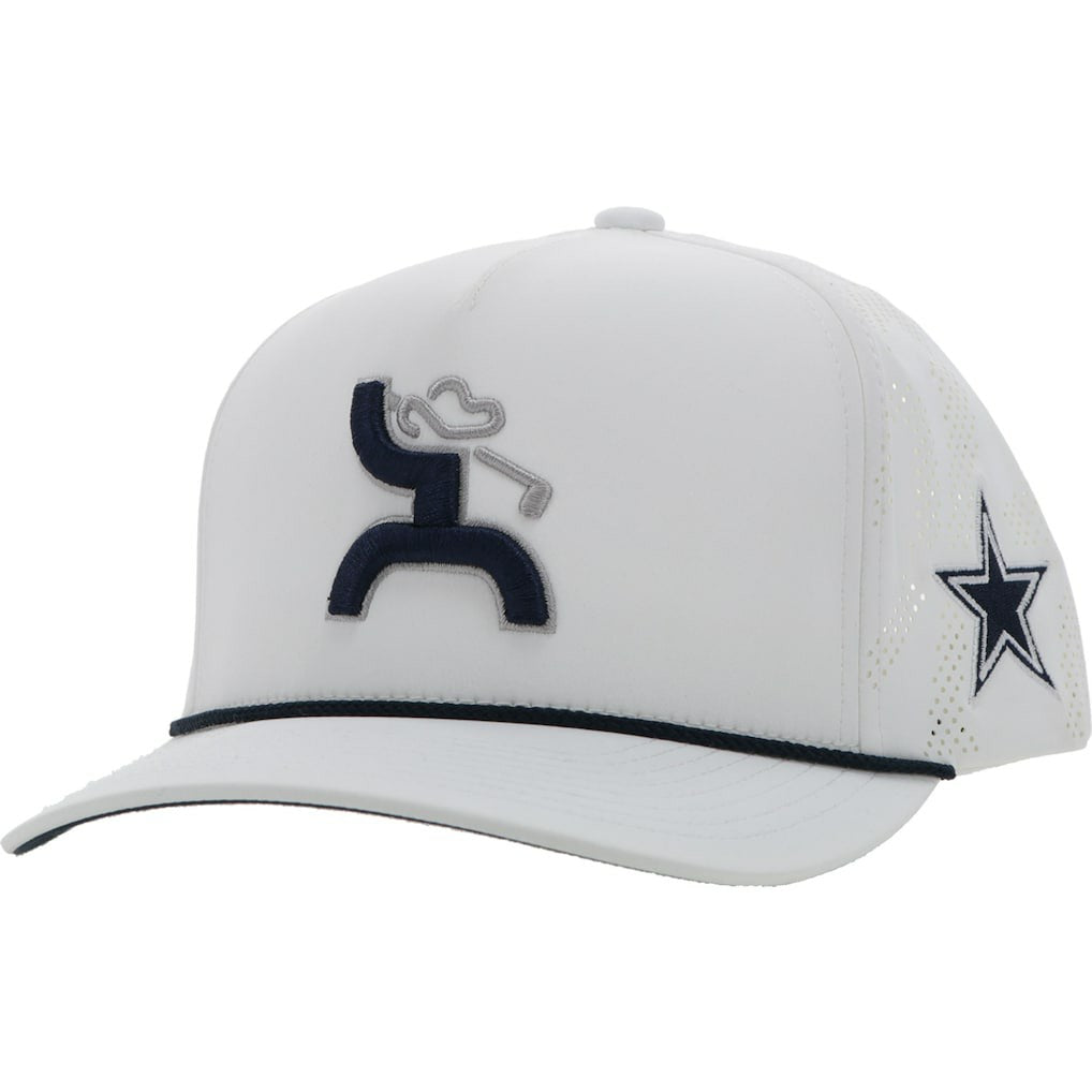 Dallas Cowboys HOOey Golf Trucker Adjustable Hat White | NFL