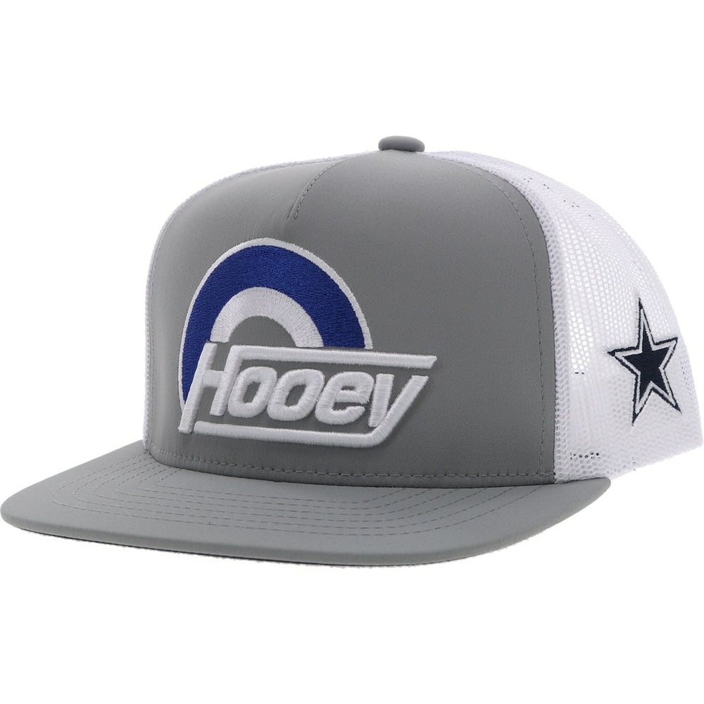 Dallas Cowboys HOOey Youth Logo Trucker Snapback Hat Silver/White | NFL