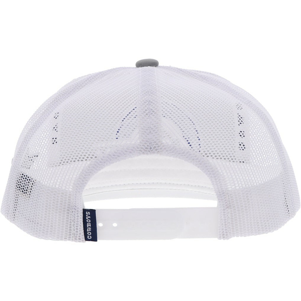 Dallas Cowboys HOOey Youth Logo Trucker Snapback Hat Silver/White | NFL