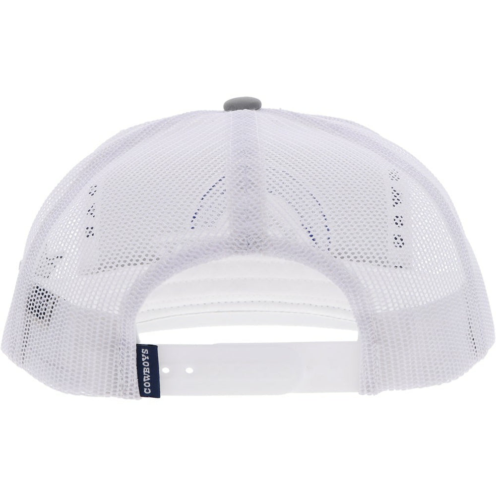 Dallas Cowboys HOOey Youth Logo Trucker Snapback Hat Silver/White | NFL