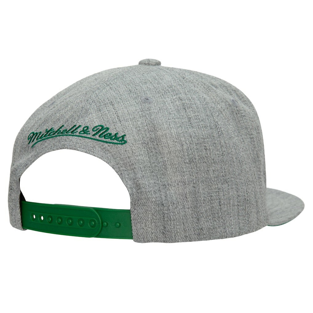 Boston Celtics Hardwood Classics 2.0 Snapback Hat Heather Gray - NBA