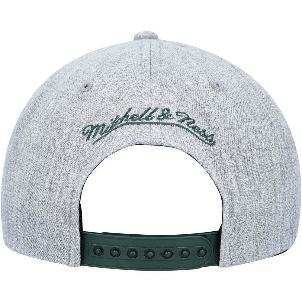 Milwaukee Bucks Hardwood Classics 2.0 Snapback Hat Heather Gray - NBA