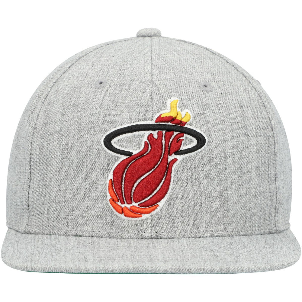 Miami Heat Hardwood Classics 2.0 Snapback Hat Heather Gray - NBA