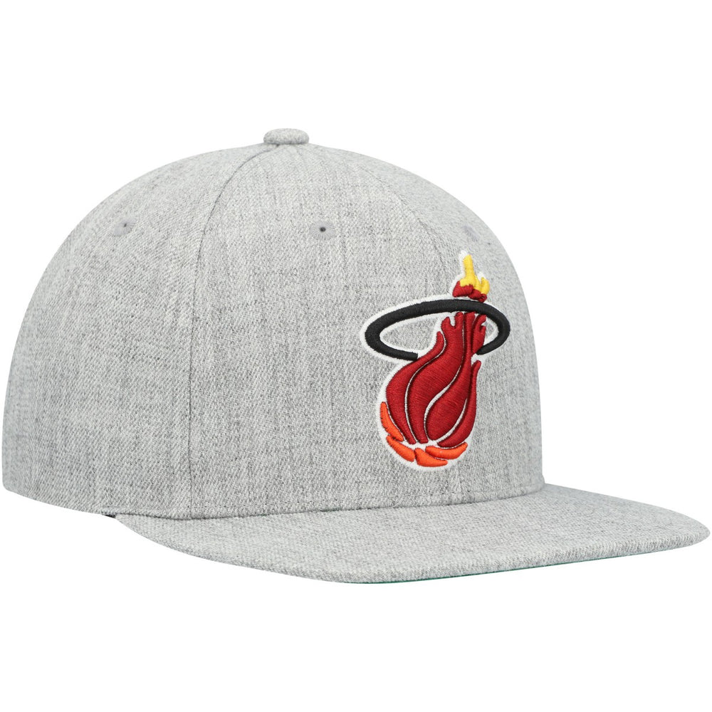 Miami Heat Hardwood Classics 2.0 Snapback Hat Heather Gray - NBA