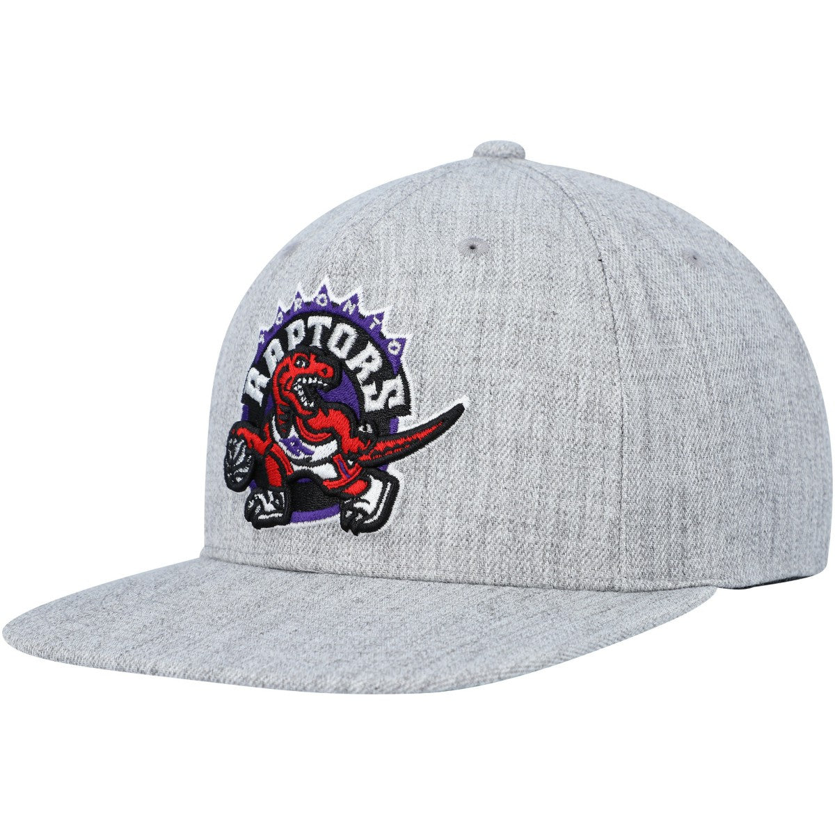 Toronto Raptors Hardwood Classics 2.0 Snapback Hat Heather Gray - NBA