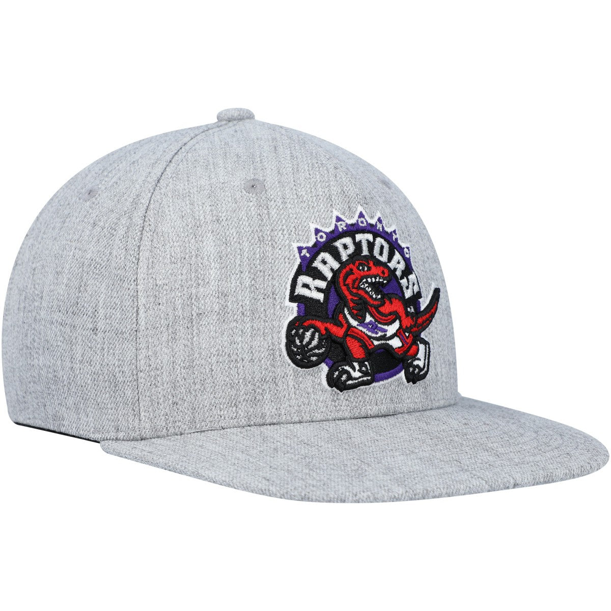 Toronto Raptors Hardwood Classics 2.0 Snapback Hat Heather Gray - NBA