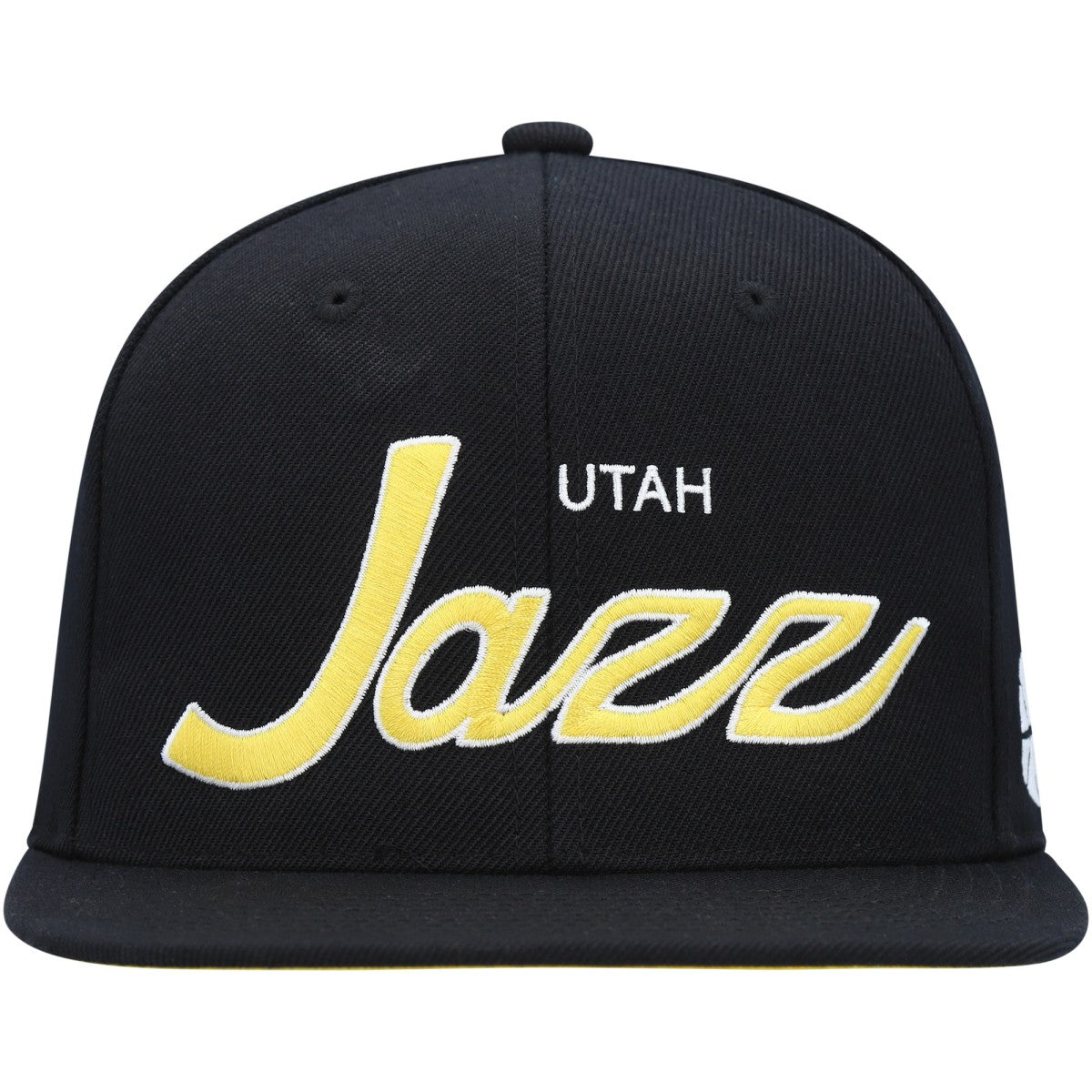 Utah Jazz Hardwood Classics Script 2.0 Snapback Hat Black - NBA