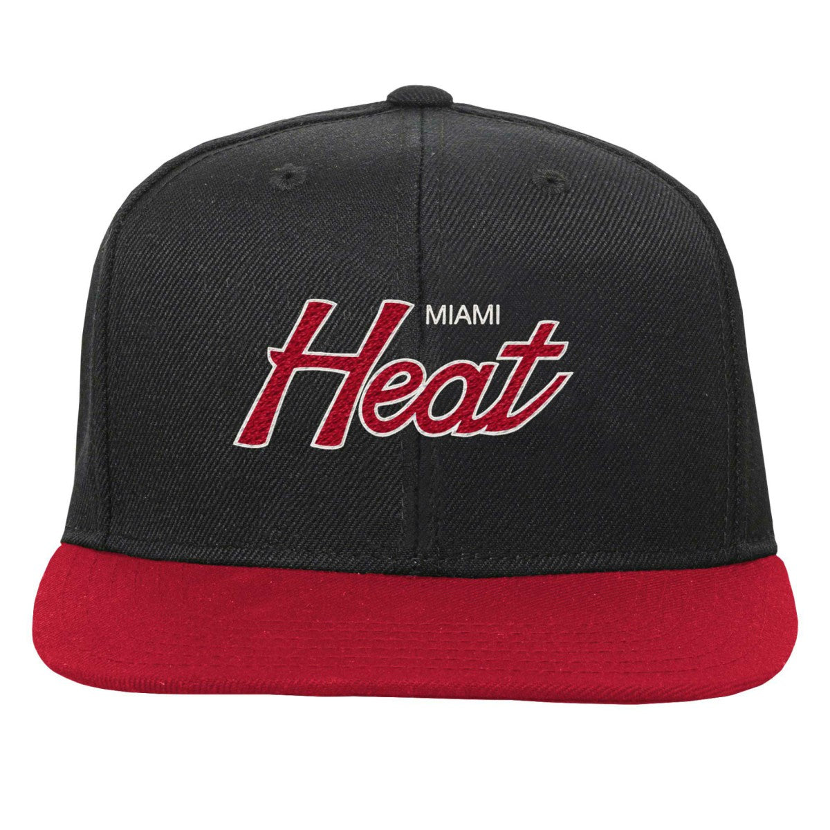 Miami Heat Youth Team Script Snapback Hat Black - NBA