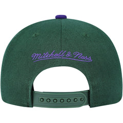 Milwaukee Bucks Youth Two-Tone Snapback Hat Hunter Green/Purple - NBA