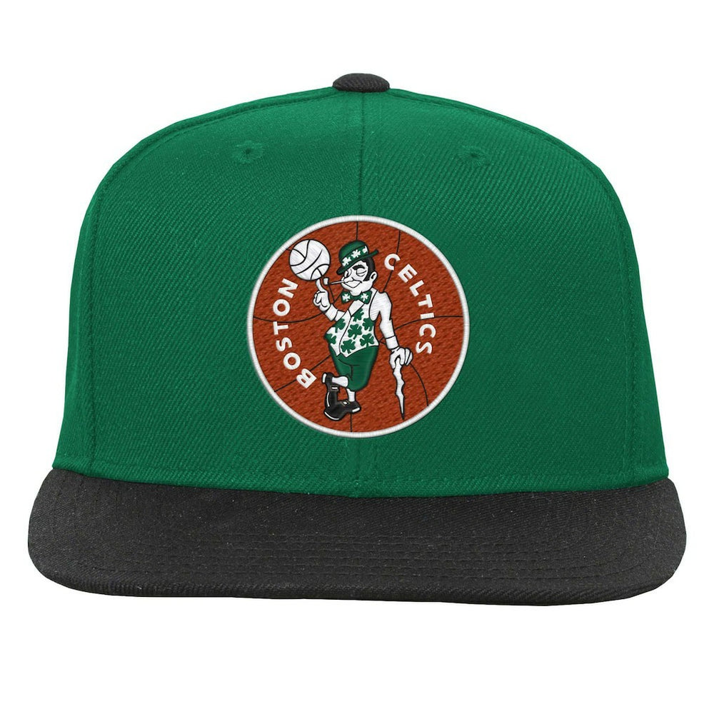 Boston Celtics Youth Two-Tone Snapback Hat Kelly Green/Black - NBA