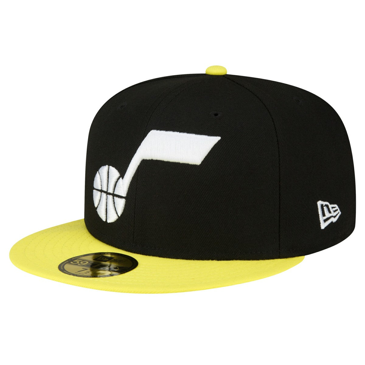 Utah Jazz 2-Tone 59FIFTY Fitted Hat Black/Yellow - NBA