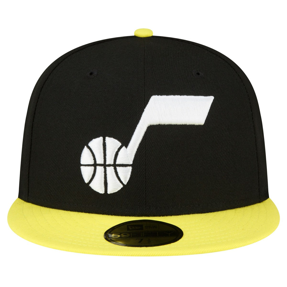 Utah Jazz 2-Tone 59FIFTY Fitted Hat Black/Yellow - NBA