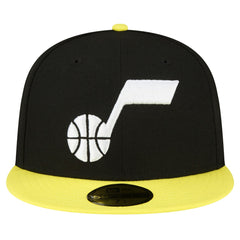 Utah Jazz 2-Tone 59FIFTY Fitted Hat Black/Yellow - NBA