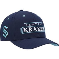 Seattle Kraken Mitchell & Ness LOFI Pro Snapback Hat - Deep Sea Blue - NHL