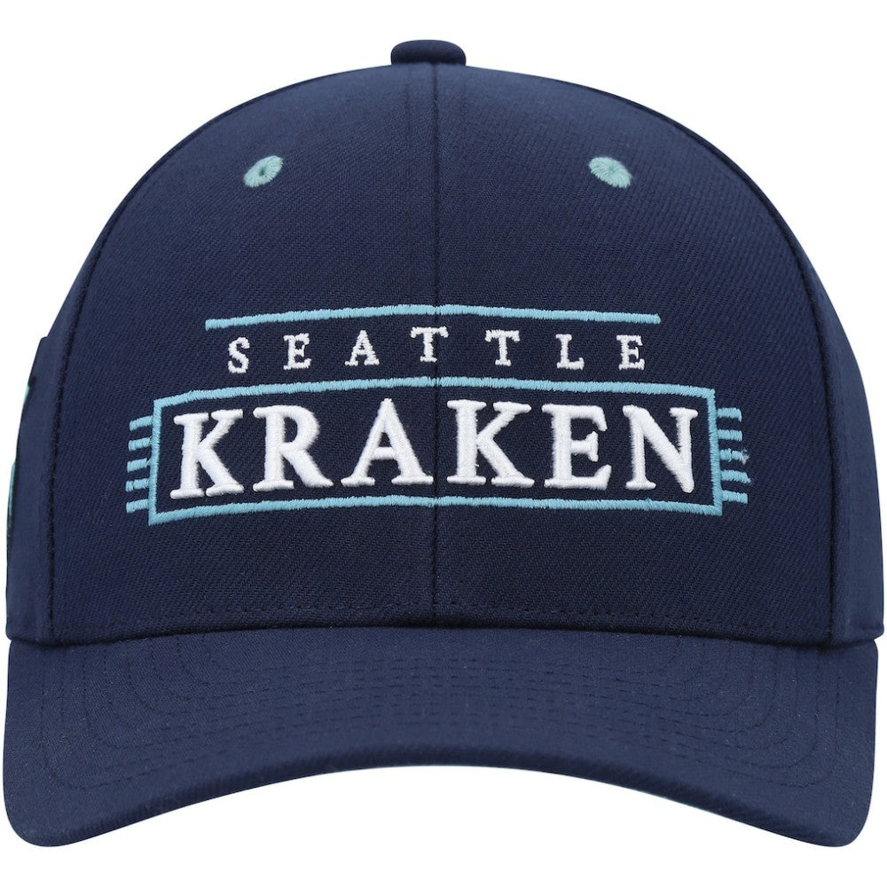 Seattle Kraken Mitchell & Ness LOFI Pro Snapback Hat - Deep Sea Blue - NHL