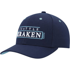 Seattle Kraken Mitchell & Ness LOFI Pro Snapback Hat - Deep Sea Blue - NHL