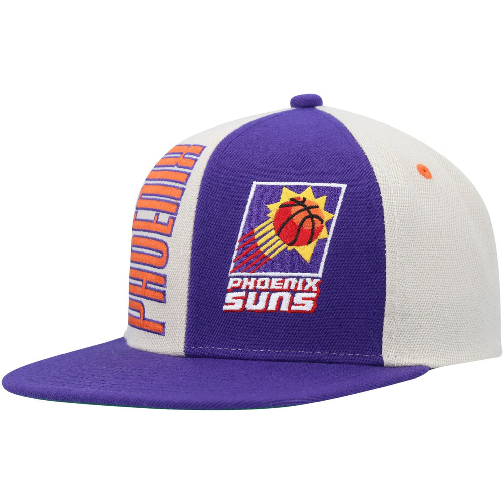 Phoenix Suns Hardwood Classics Pop Snapback Hat Cream/Purple - NBA