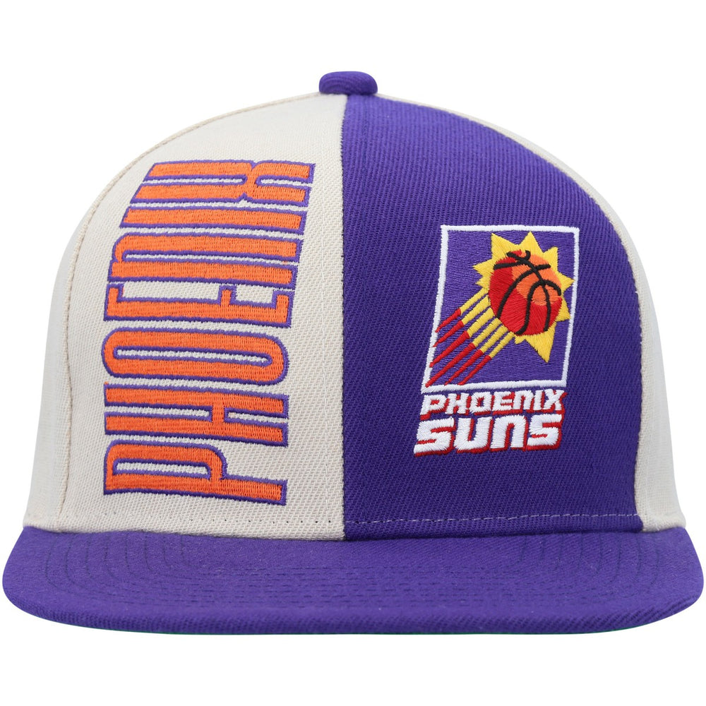 Phoenix Suns Hardwood Classics Pop Snapback Hat Cream/Purple - NBA