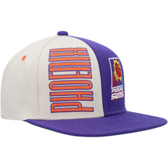 Phoenix Suns Hardwood Classics Pop Snapback Hat Cream/Purple - NBA