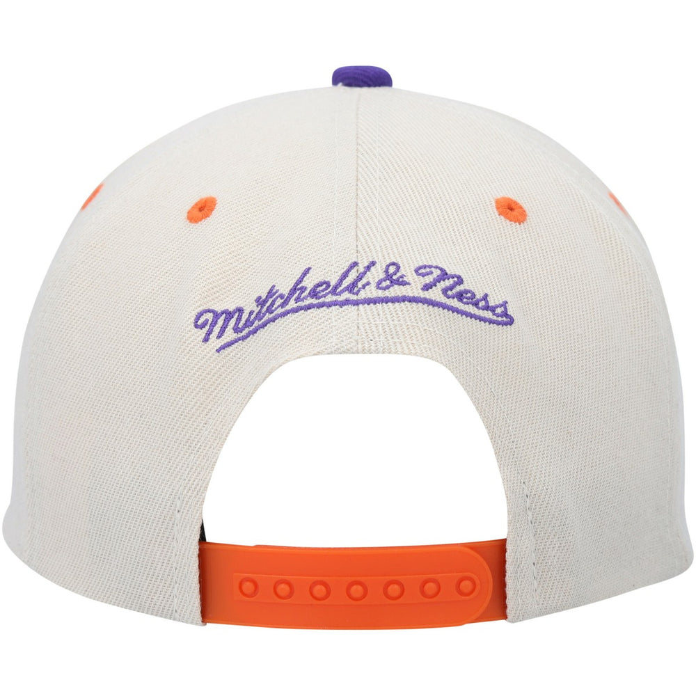 Phoenix Suns Hardwood Classics Pop Snapback Hat Cream/Purple - NBA