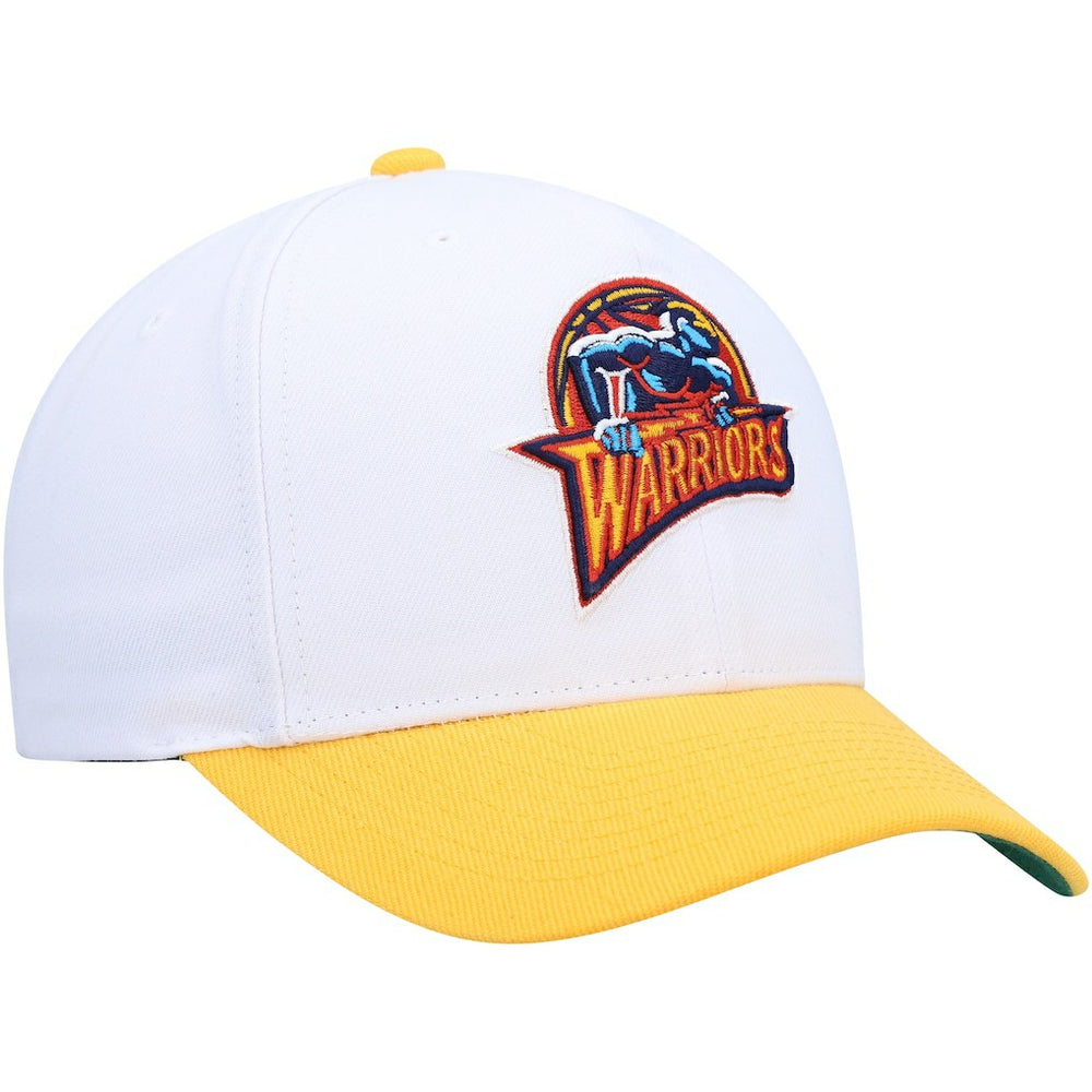 Golden State Warriors Hardwood Classics Core 2-Tone 2.0 Pro Snapback Hat White/Gold - NBA