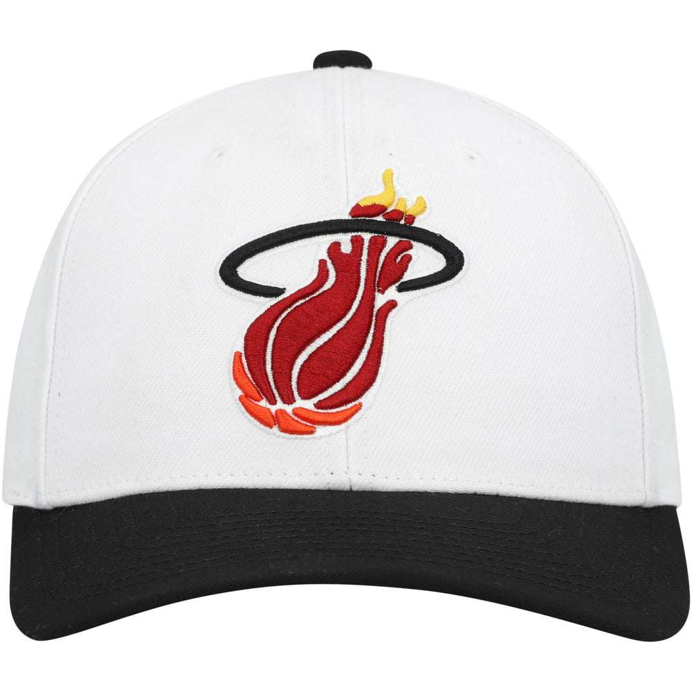 Miami Heat Hardwood Classics Core 2-Tone 2.0 Pro Snapback Hat White/Black - NBA