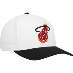 Miami Heat Hardwood Classics Core 2-Tone 2.0 Pro Snapback Hat White/Black - NBA