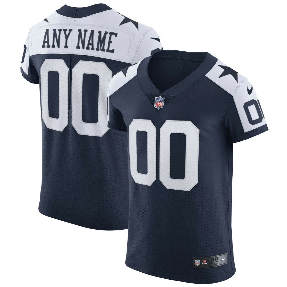 Dallas Cowboys Alternate Vapor Elite Custom Jersey Navy | Nike for Sale