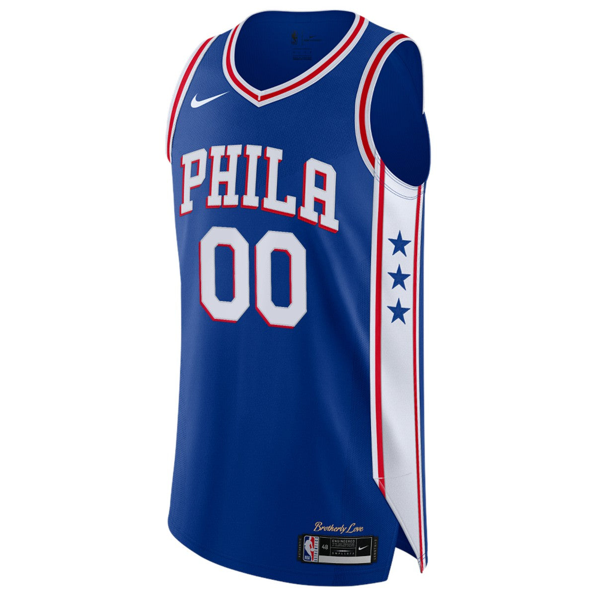 Philadelphia 76ers Custom Authentic Jersey Icon Edition Royal - NBA
