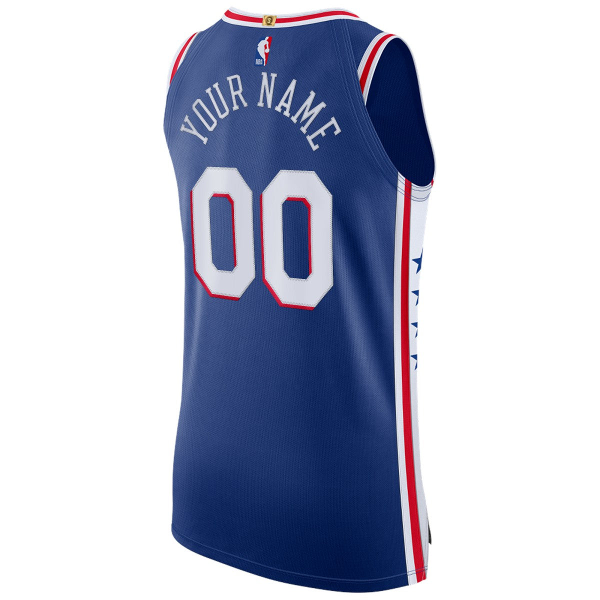 Philadelphia 76ers Custom Authentic Jersey Icon Edition Royal - NBA