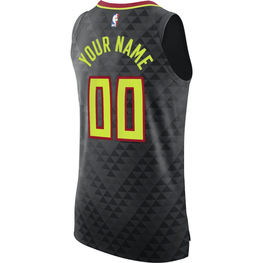 Atlanta Hawks Authentic Custom Jersey Black Icon Edition - NBA