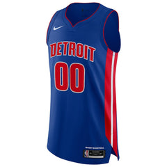 Detroit Pistons Authentic Custom Jersey Blue Icon Edition - NBA