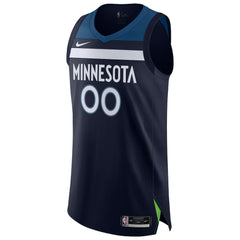 Minnesota Timberwolves Authentic Custom Jersey Navy Icon Edition - NBA