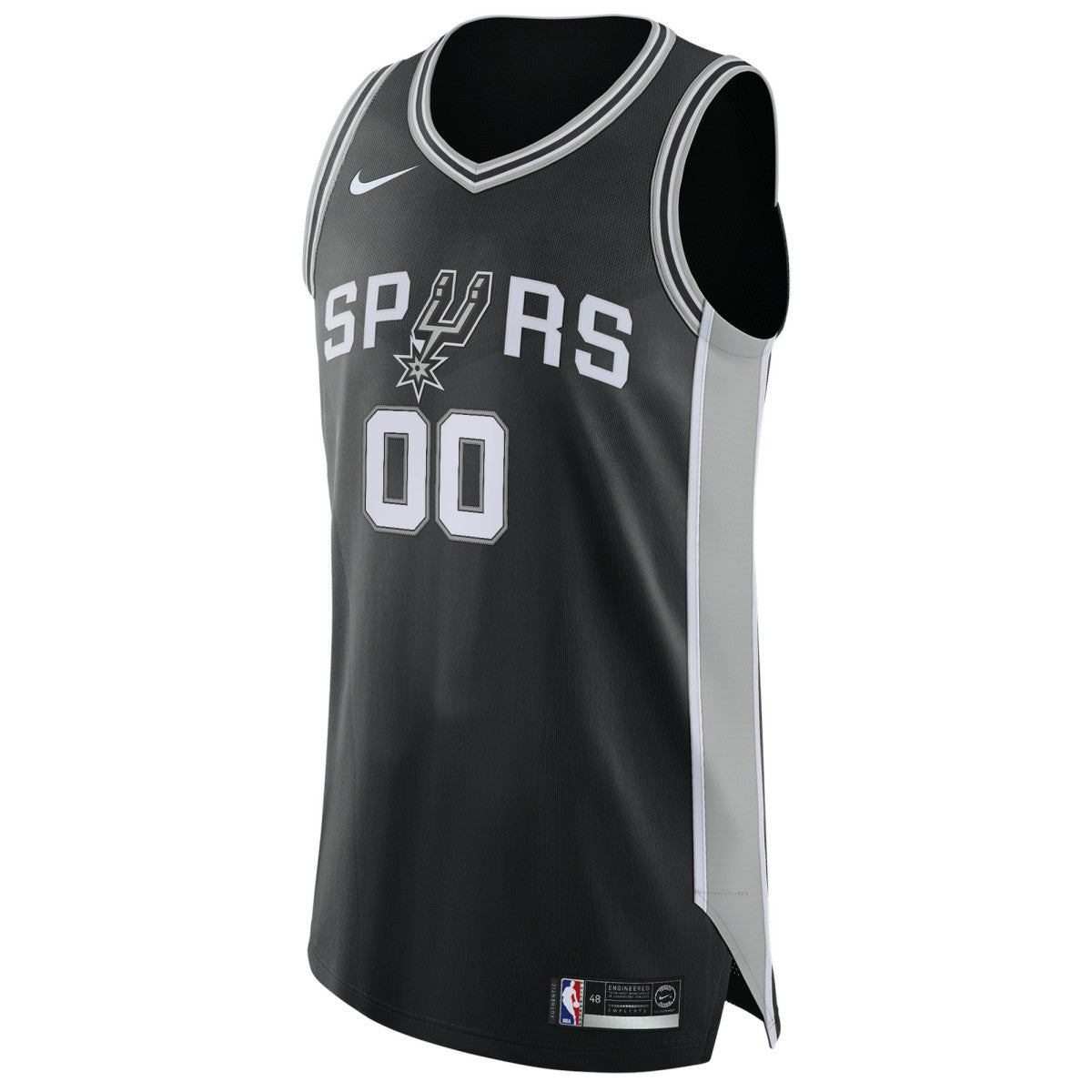 San Antonio Spurs Authentic Custom Jersey Black Icon Edition - NBA