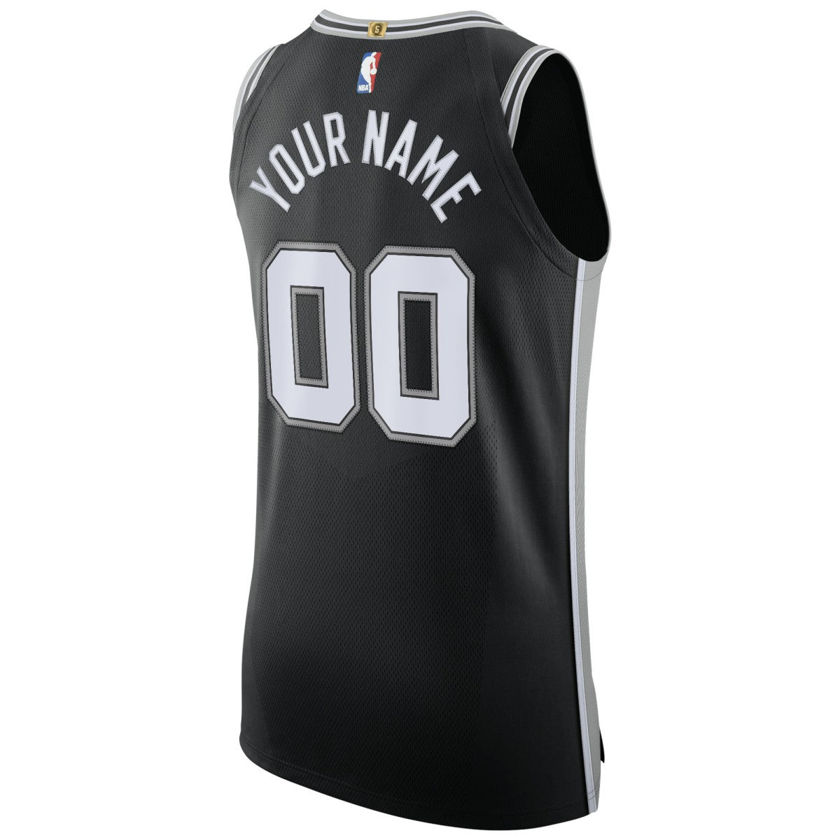 San Antonio Spurs Authentic Custom Jersey Black Icon Edition - NBA