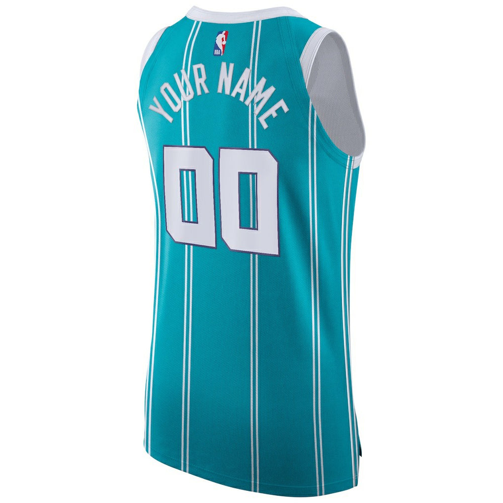 Charlotte Hornets Jordan Brand 2020/21 Authentic Custom Jersey Teal Icon Edition - NBA