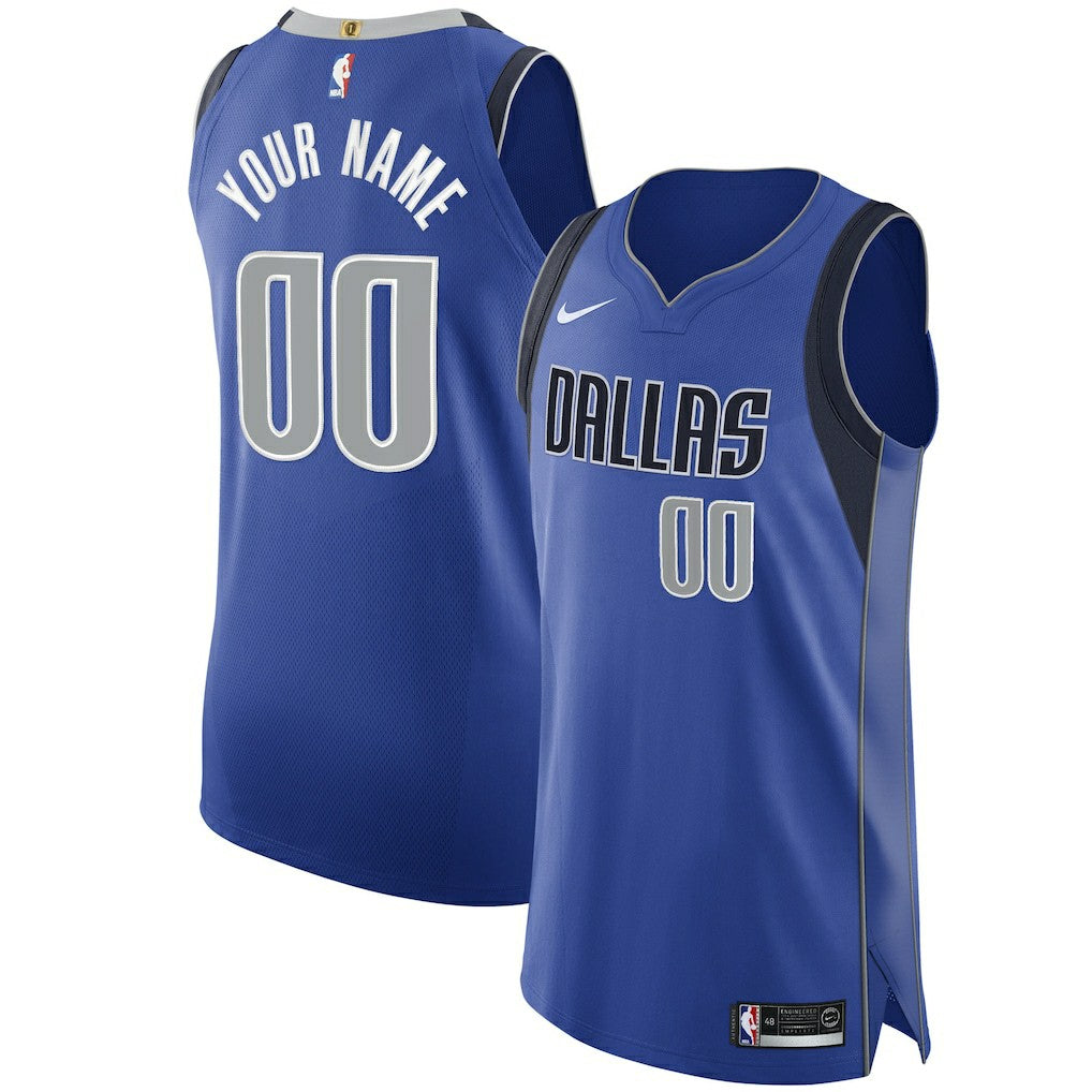 Dallas Mavericks 2020/21 Authentic Custom Jersey Royal Icon Edition - NBA