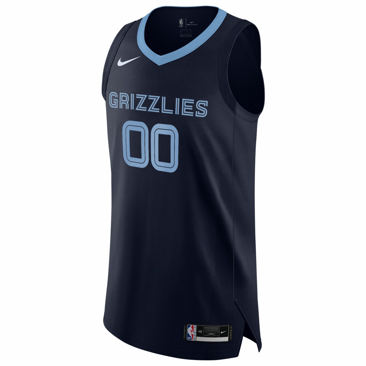 Memphis Grizzlies 2020/21 Authentic Custom Jersey Navy Icon Edition - NBA