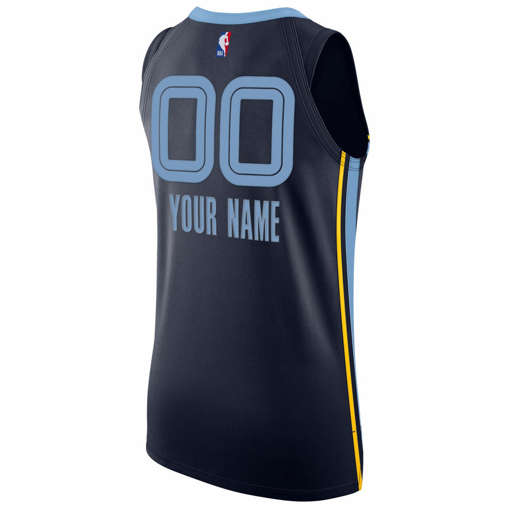 Memphis Grizzlies 2020/21 Authentic Custom Jersey Navy Icon Edition - NBA
