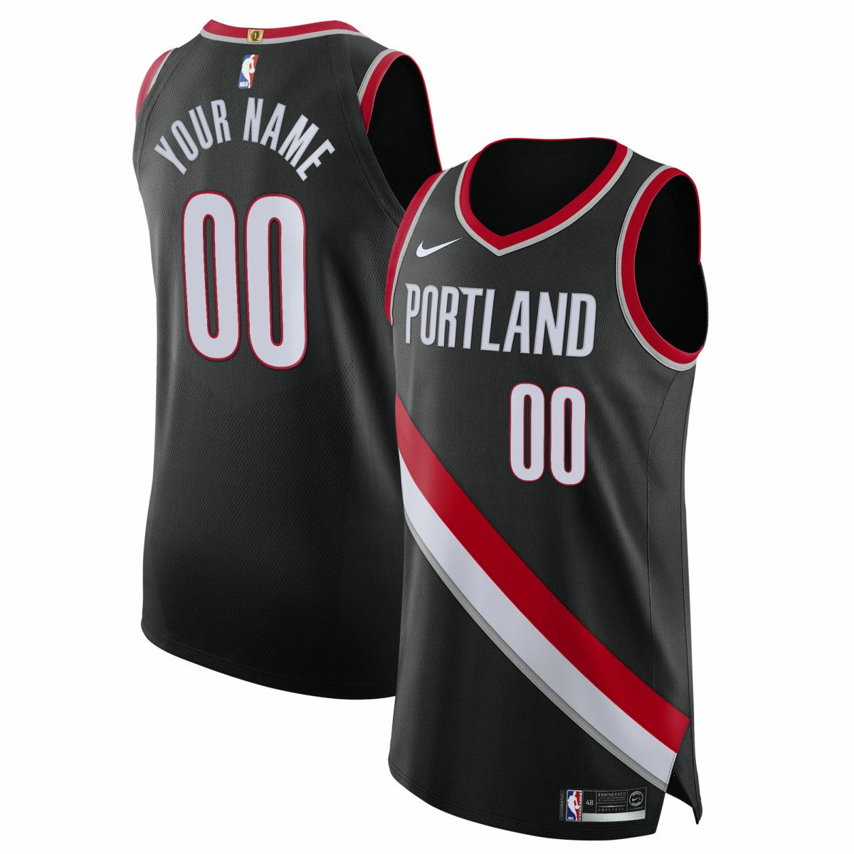 Portland Trail Blazers 2020/21 Authentic Custom Jersey Black Icon Edition - NBA