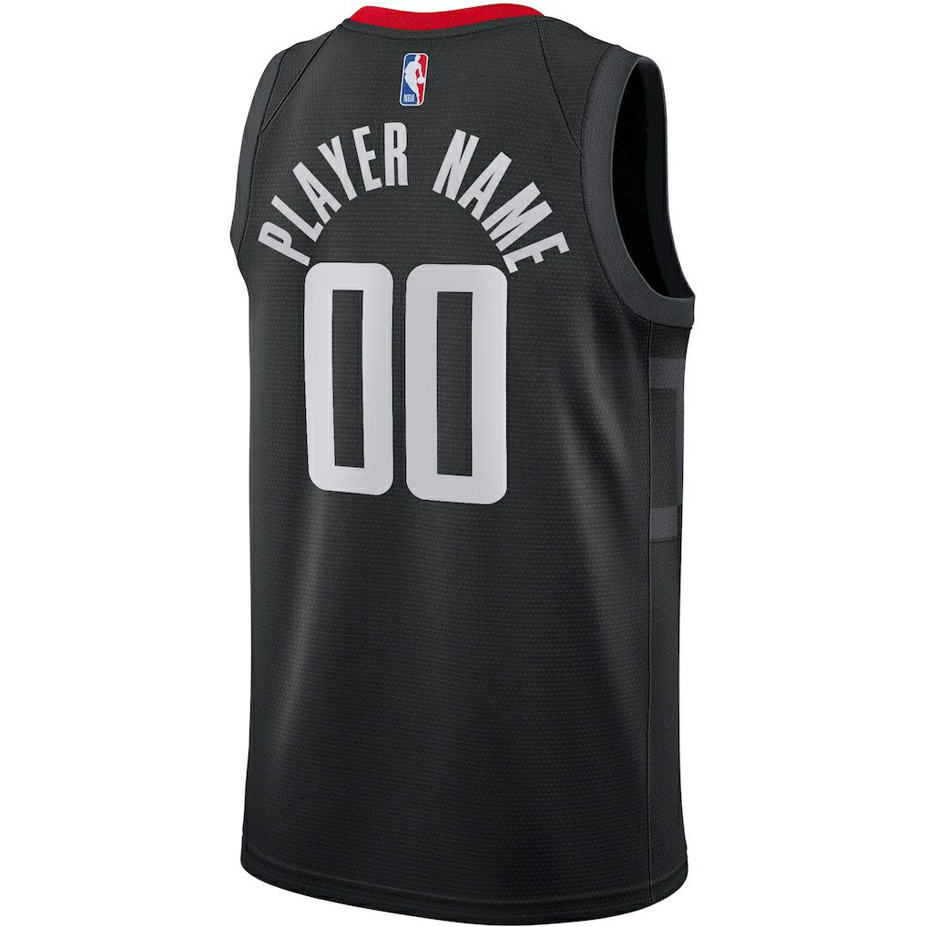 Houston Rockets Jordan Brand Swingman Custom Jersey Statement Edition Black - NBA