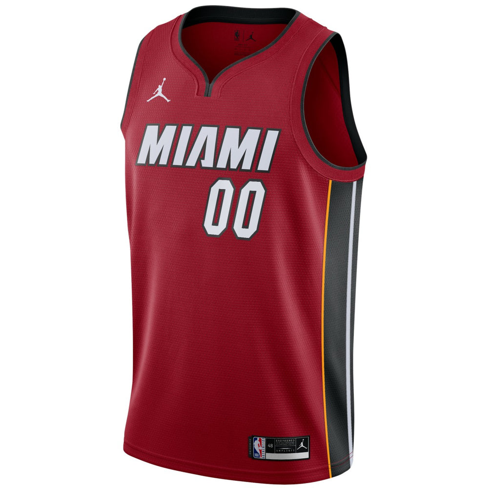Miami Heat Jordan Brand Swingman Custom Jersey Statement Edition Red - NBA