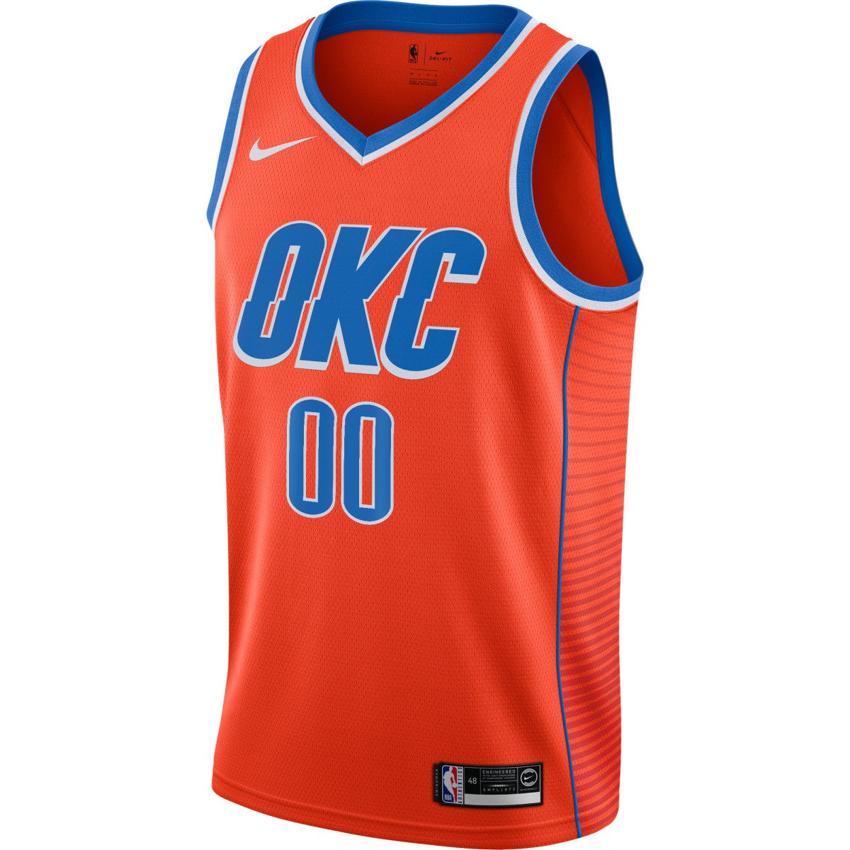 Oklahoma City Thunder Jordan Brand Swingman Custom Jersey Statement Edition Orange - NBA