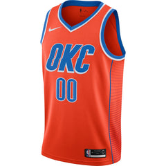 Oklahoma City Thunder Jordan Brand Swingman Custom Jersey Statement Edition Orange - NBA