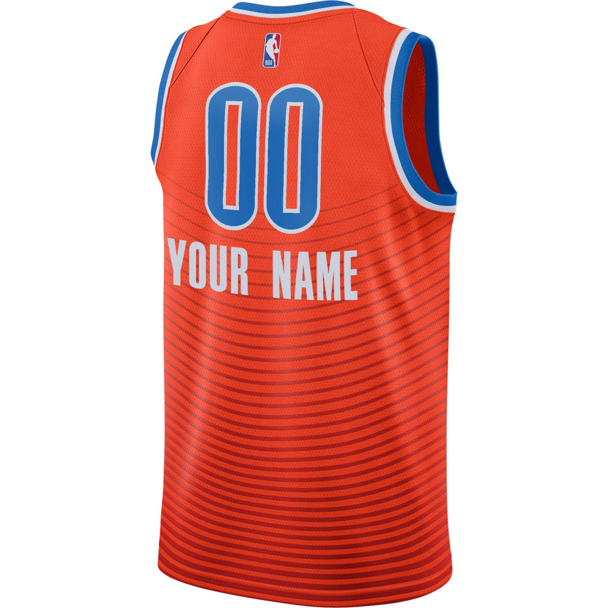 Oklahoma City Thunder Jordan Brand Swingman Custom Jersey Statement Edition Orange - NBA