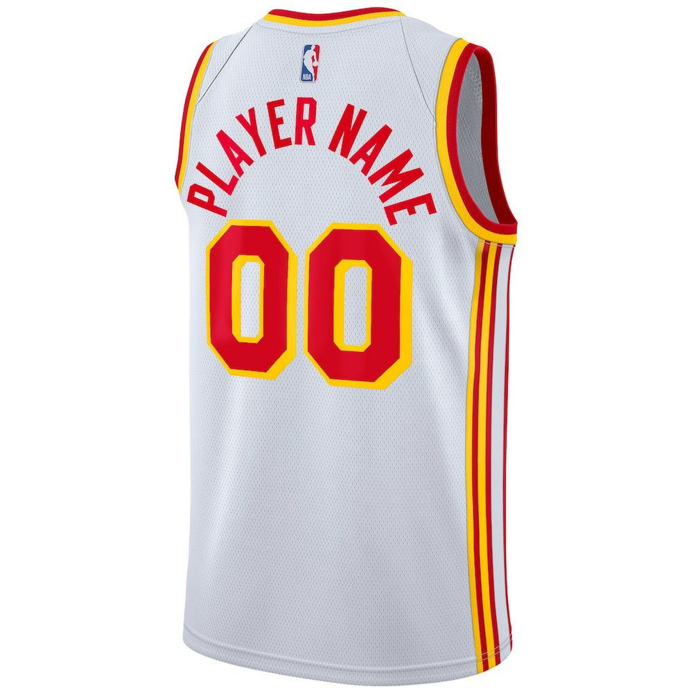 Atlanta Hawks 2020/21 Swingman Custom Jersey Association Edition White - NBA