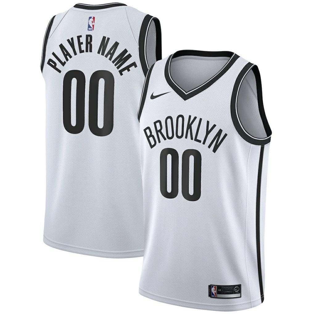 Brooklyn Nets 2020/21 Swingman Custom Jersey Association Edition White - NBA