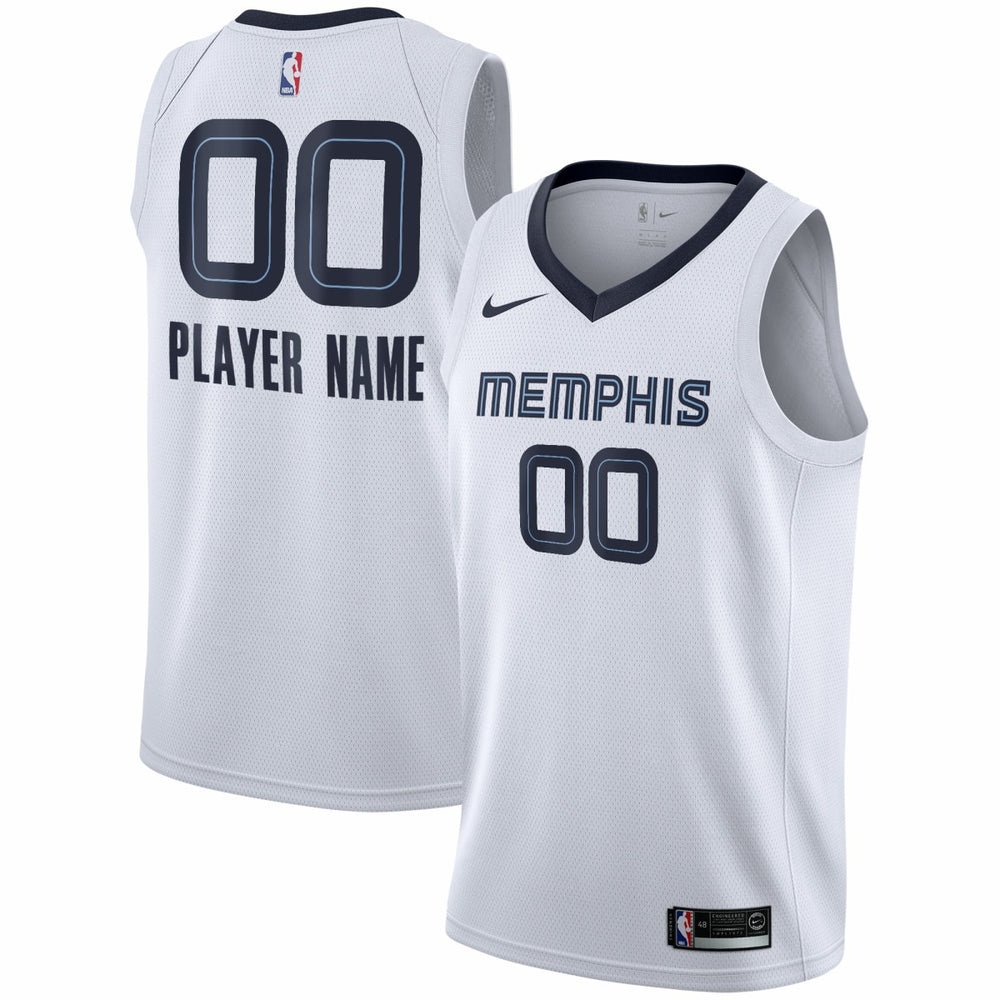 Memphis Grizzlies 2020/21 Swingman Custom Jersey Association Edition White - NBA