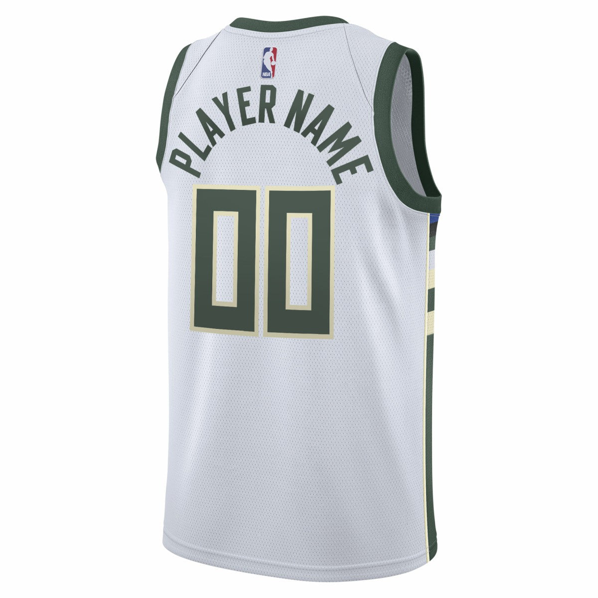 Milwaukee Bucks 2020/21 Swingman Custom Jersey Association Edition White - NBA
